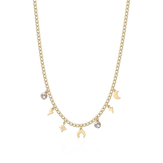 Collana Sagapo Donna Message in Acciaio Cristallo SSG06 - SSG06